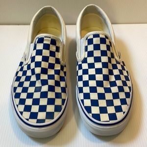 Vans Blue/White Checkerboard Men’s Size 10